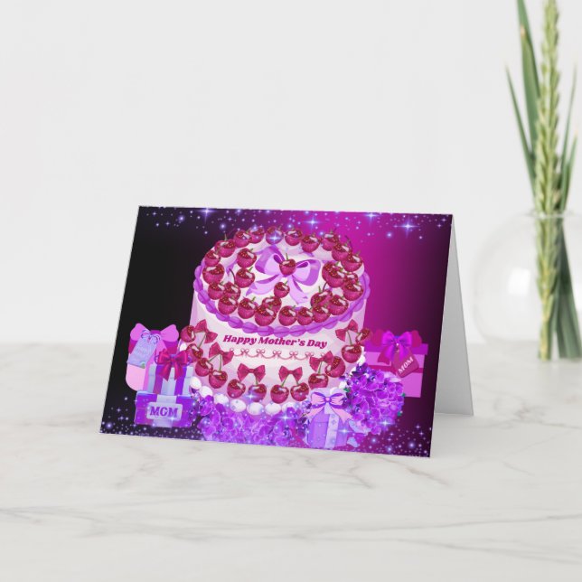 Tarjeta para celebrar el Día de la Madre (Anverso)