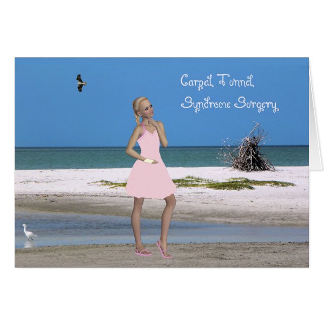 Tarjeta para Cirugía de Síndrome de Túnel Carpiano (Anverso (Horizontal))