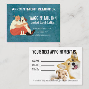 Tarjeta para citas de negocios Dog Bed & Breakfast