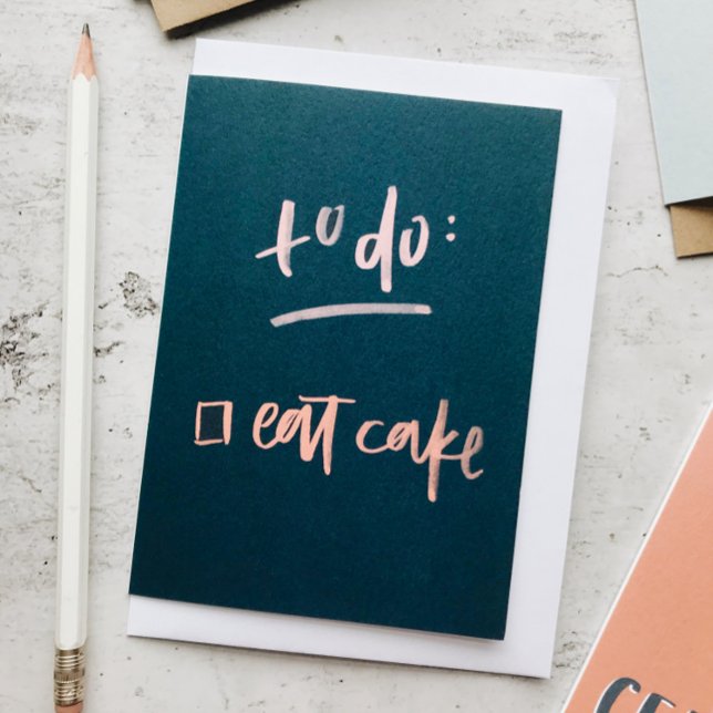 Tarjeta Para comer pastel azul cumpleaños (Subido por el creador)