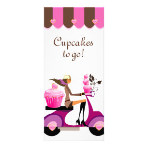 Tarjeta para cremallera Cupakes Scooter Pink Canop