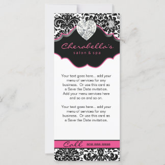 Tarjeta para cremallera de joyería Damask Floral r