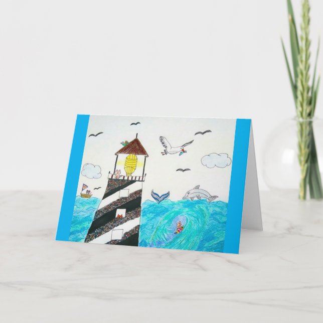 Tarjeta Para Cualquier Gato Que Le Guste - "Un Día En El M (Anverso)
