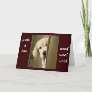 TARJETA PARA CUALQUIER OCASIÓN PEEK-A-BOO TE QUIER