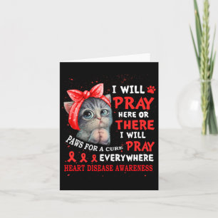 Tarjeta Para Cure Pray Cat Disease Awareness