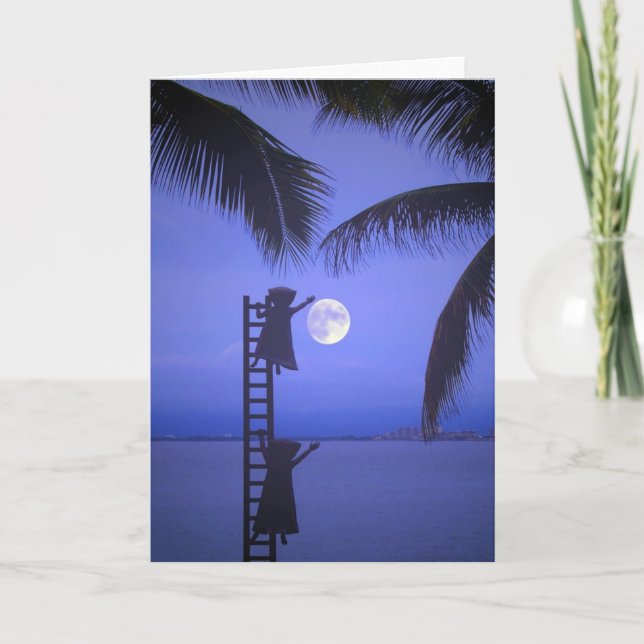 Tarjeta Para darle la luna (Anverso)