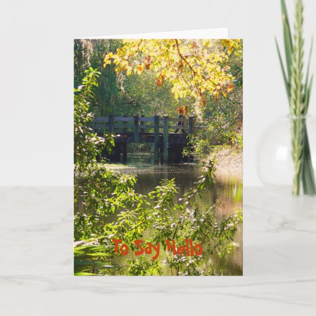 Tarjeta Para decir hola (Anverso)