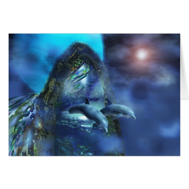 Tarjeta para delfines (Anverso (Horizontal))