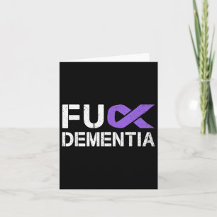 Tarjeta Para Dementia Awareness Gift Soporte de Cinta Púrp