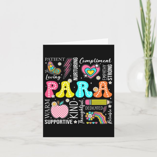 Tarjeta Para Educador Profesional Primer Día De Volver A S (Anverso)