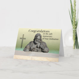 Tarjeta para el 25º aniversario de la Ordenación
