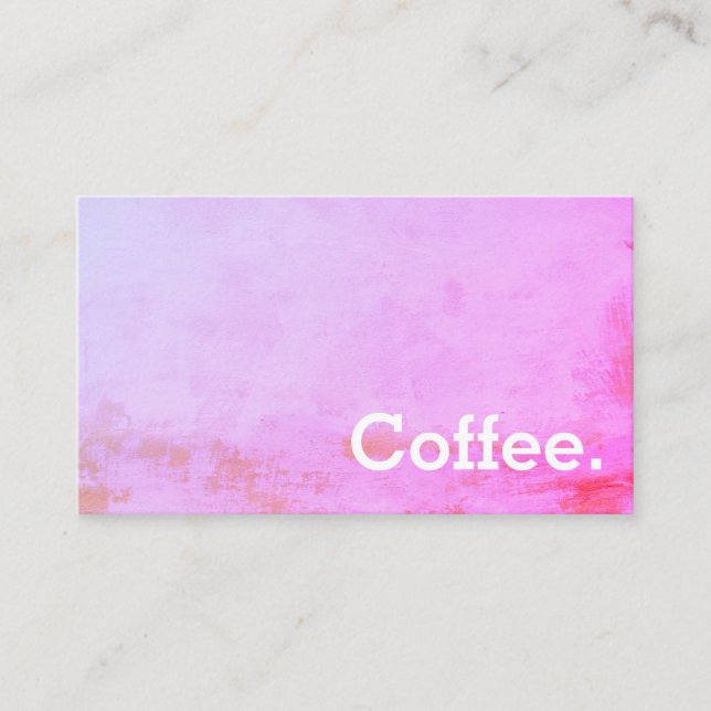 Tarjeta para el café de fidelidad simple de Miami  (Anverso)