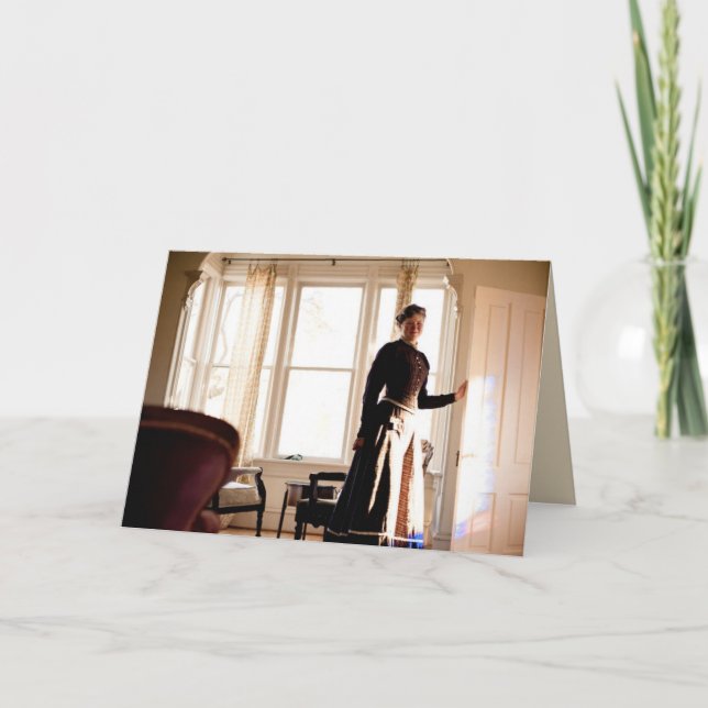 Tarjeta para el calentamiento de la casa: cita vic (Anverso)