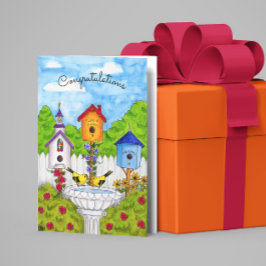 Tarjeta para el calentamiento de la casa de Aves d
