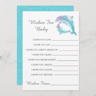 Tarjeta Para El Chica De Los Delfines Cute