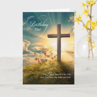 Para el cumpleaños de papá Cruz cristiana en la co