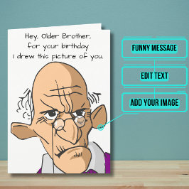 Tarjeta para el cumpleaños de un hermano mayor