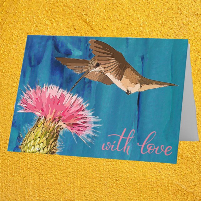 Tarjeta para el Día de la Madre de Hummingbird y C (Subido por el creador)