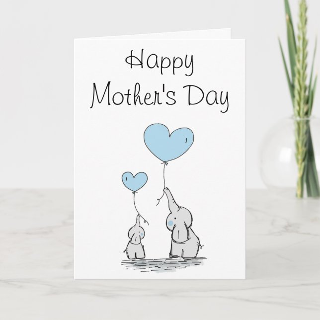 Tarjeta para el Día de la Madre Infantil (Anverso)