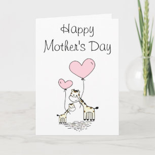 Tarjeta para el Día de la Madre Infantil