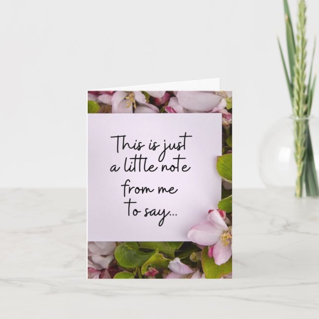Tarjeta para el día de la madre sin madre - Nota r (Anverso)