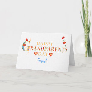 Tarjeta Para el Día de los Tatarabuelos con Amargamulas Ro