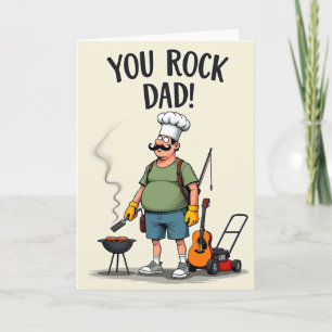 Tarjeta para el Día del Padre Parrillero
