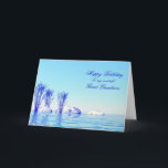 Tarjeta Para el Gran Abuelo, una carta de cumpleaños de ag<br><div class="desc">Un lugar tranquilo con agua azul y plantas.</div>