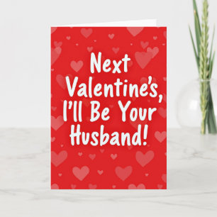Tarjeta para el marido del próximo día de San Vale