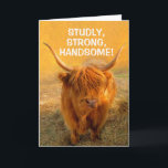 Tarjeta Para el marido Funny Steer Birthday<br><div class="desc">Muéstrale a tu impresionante marido lo que significa para ti con este divertido conductor. Tu hombre será halagado y se reirá un poco. Personalice el mensaje para crear su propio saludo único. ¡Gracias por buscar! Foto ©Christine Greenspan</div>
