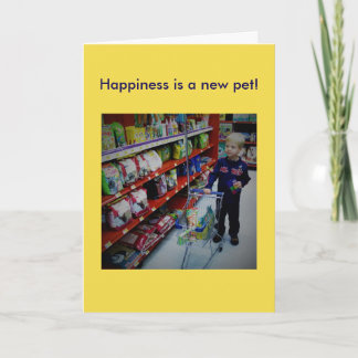 Tarjeta para el nuevo dueño del mascota