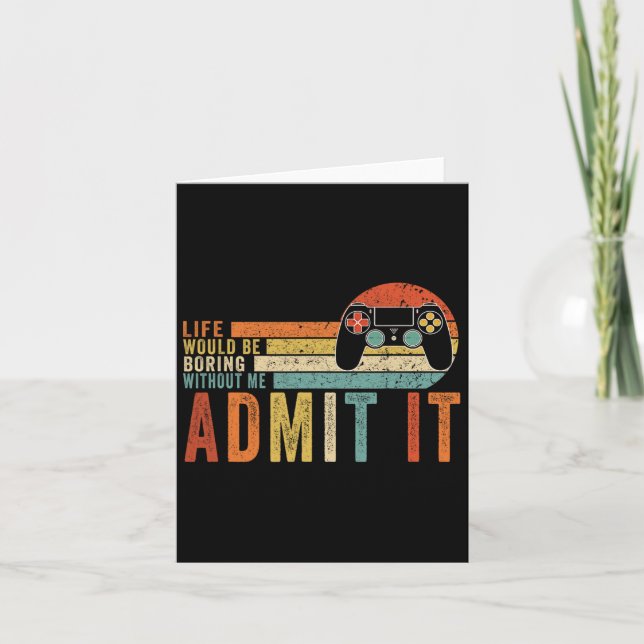 Tarjeta Para el regalo de juegos de video gráfico de adole (Anverso)