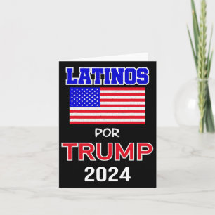 Tarjeta Para el regalo de Trump 2024 - Latinos por Trump