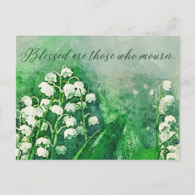 Tarjeta para escribir palabras de simpatía (Anverso)