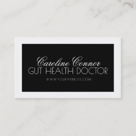 Tarjeta para fisioterapeutas en blanco y negro