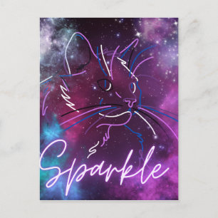 Tarjeta para gato "Sparkle" Galaxy
