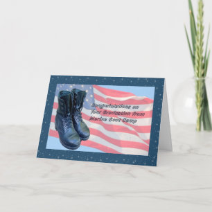 Tarjeta para graduación del campamento de arranque