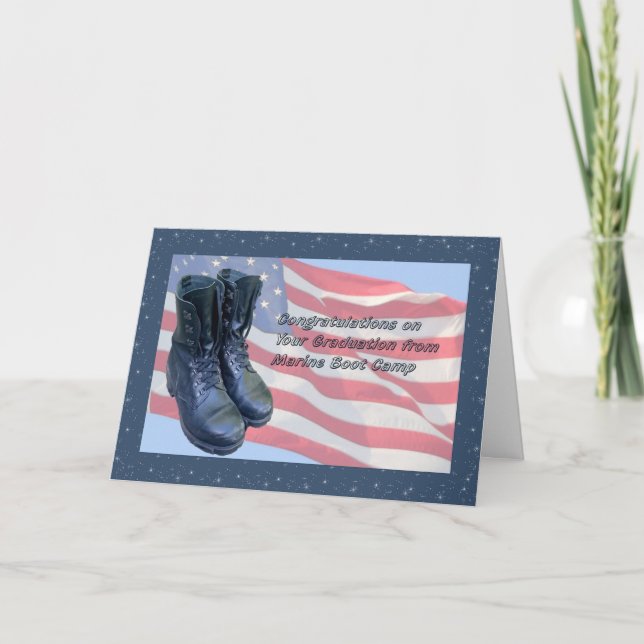 Tarjeta para graduación del campamento de arranque (Anverso)