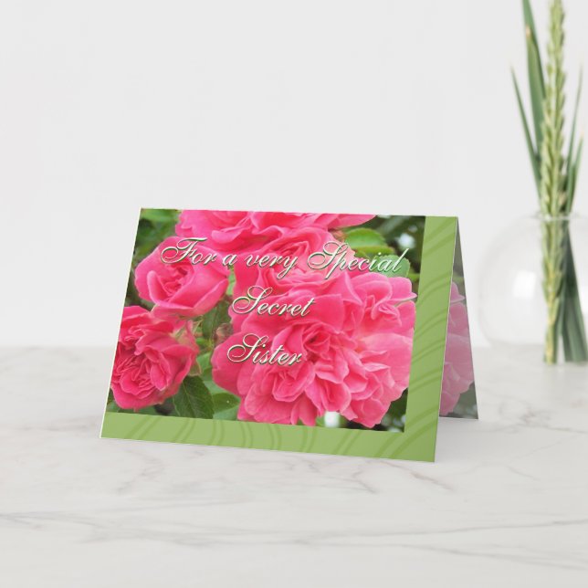 Tarjeta Para Hermana Secreta-personalizar (Anverso)