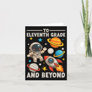 Tarjeta Para Júnior Y Más Allá Astronauta Divertido De Vue