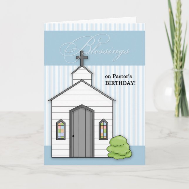 Tarjeta para la Capilla del Cumpleaños del Pastor Azul con (Anverso)