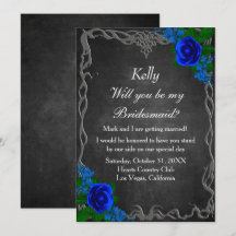 Tarjeta para la dama de honor de la casa de Rosa a
