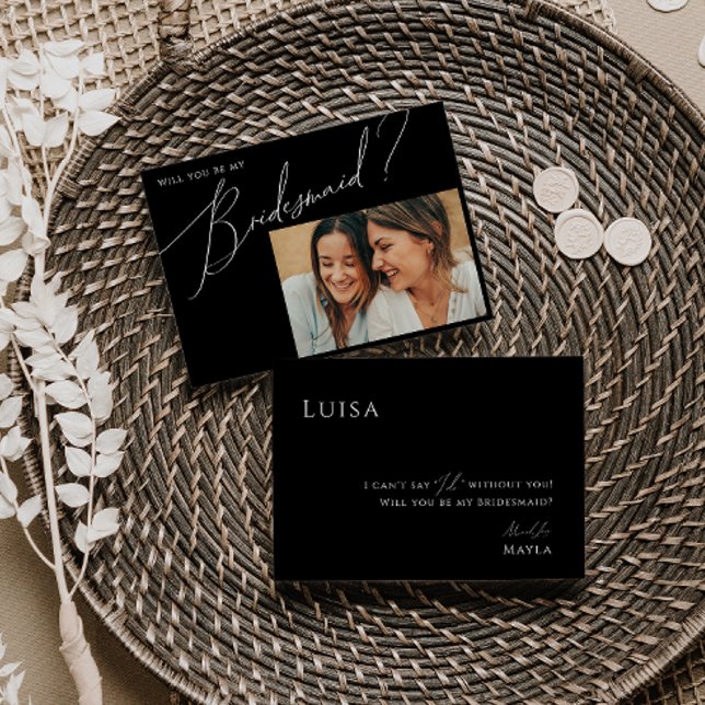 Tarjeta para la dama de honor de la foto de guión  (Subido por el creador)