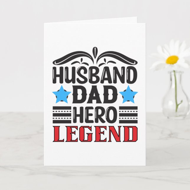 Tarjeta para la leyenda del héroe del marido para  (Planta pequeña)