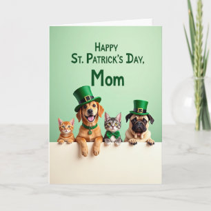 Tarjeta para la Mamá de las Mascotas de San Patric