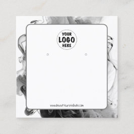 Tarjeta para la pantalla de silueta gótica con log