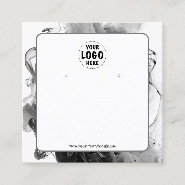 Tarjeta para la pantalla de silueta gótica con log (Anverso)