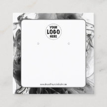 Tarjeta para la pantalla de silueta gótica con log