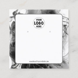 Tarjeta para la pantalla de silueta gótica con log