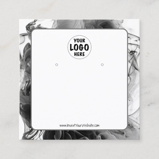 Tarjeta para la pantalla de silueta gótica con log (Anverso)